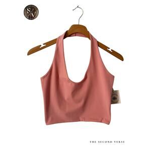 Be Athletica Activewear Halter Top Coral Size Small